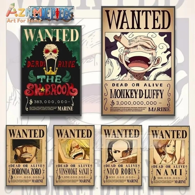 Vintage Fashion Wall Art - AZNM One Piece Luffy Gear 5