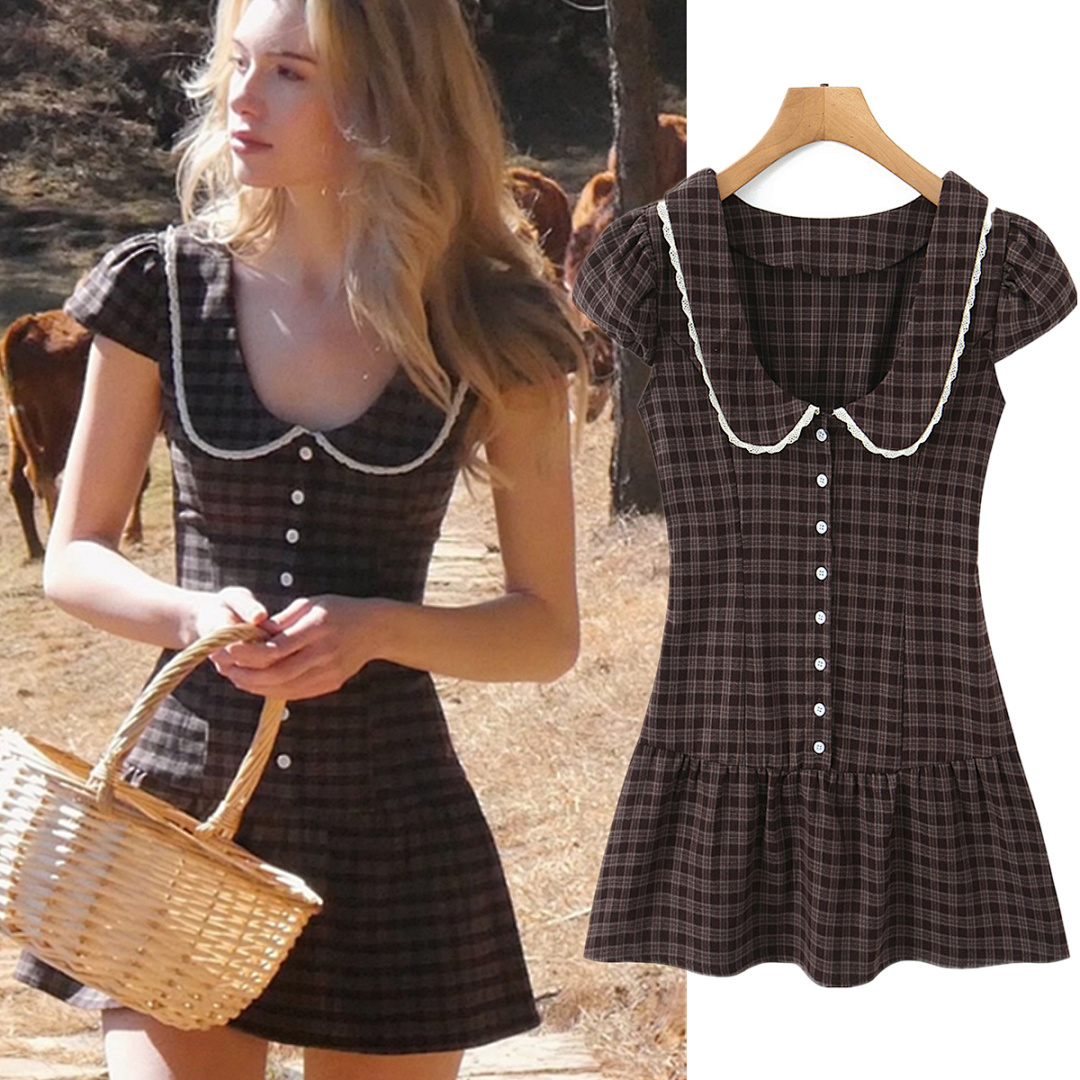 Vintage Fashion Bloggers - Maxdutti Ins Fashion Blogger Gaun Kotak-kotak