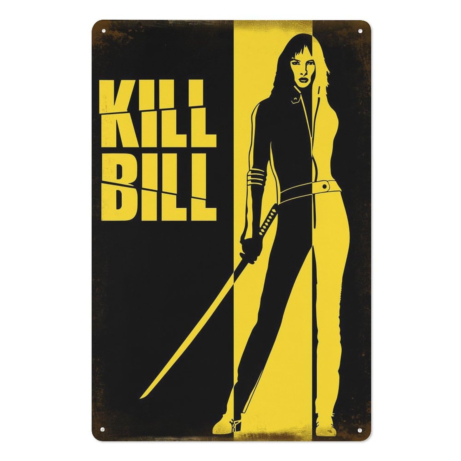 Vintage Fashion Wall Art - Poster Logam Kill Bill Movies, Lukisan