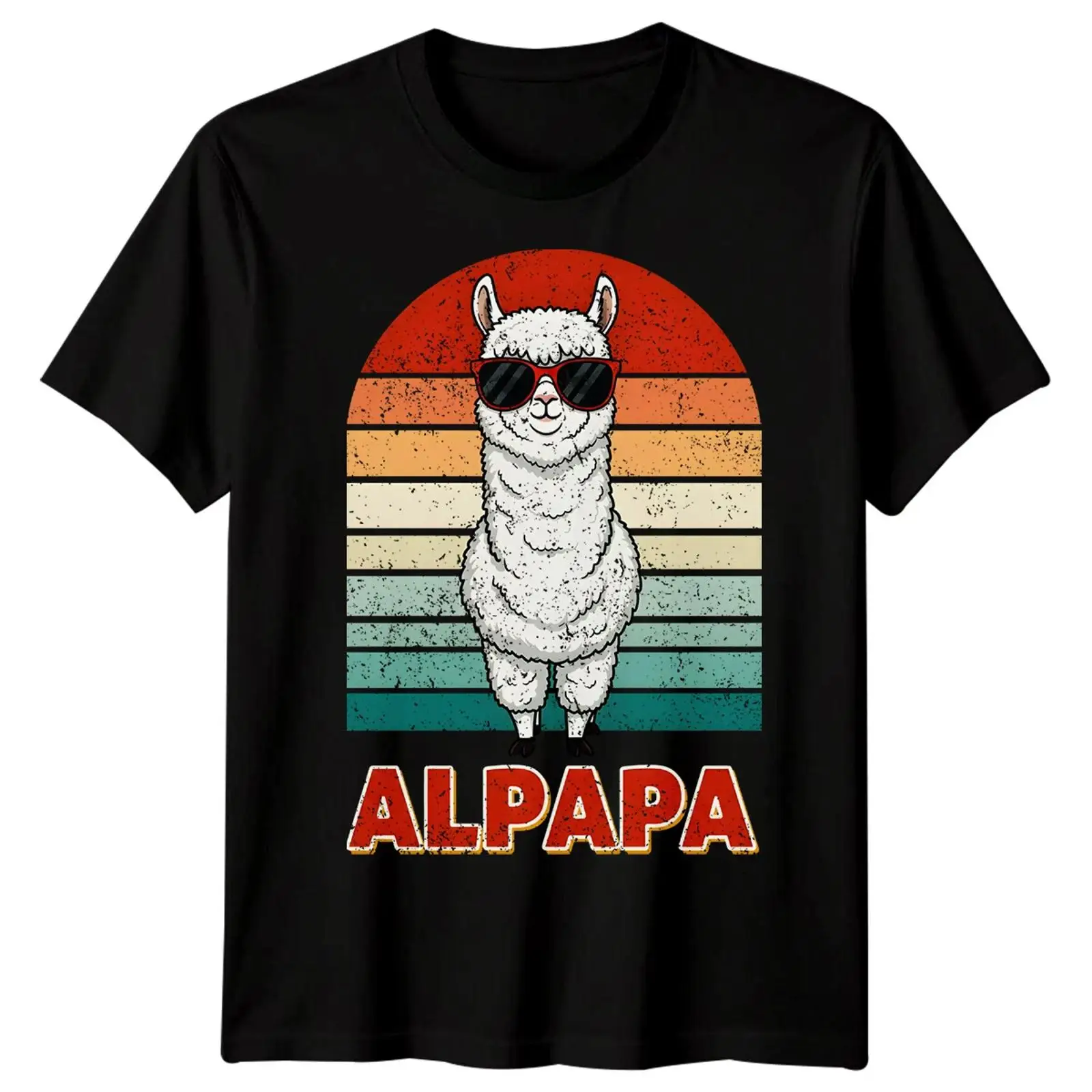 Vintage Fashion Herren - Kaos Pria Alpaka Sonnenbrille Retro Alpapa